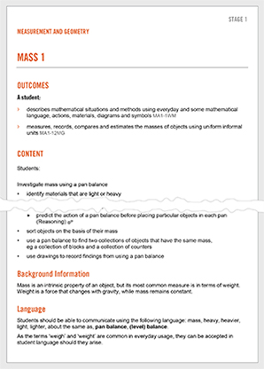 Language section in Mathematics K&ndash;10 Syllabus